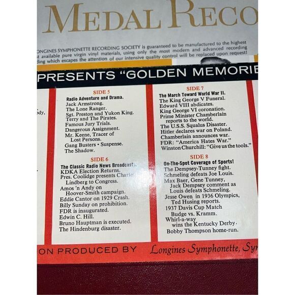Jack Benny presents the Golden Memories of Radio 6 Vinyl Records - Picture 4 of 16